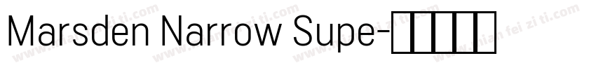 Marsden Narrow Supe字体转换